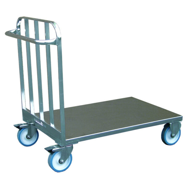 CARRELLO A PIANO FISSO IN ACCIAIO INOX AISI 304